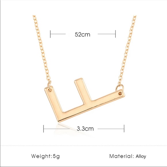 2/$10 RESTOCKED! Trendy Big Letter Necklace Pendant - Picture 6 of 6